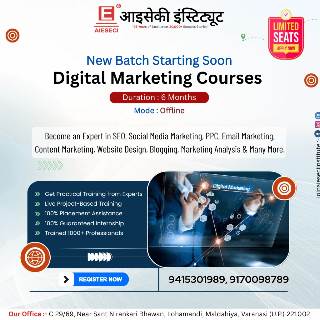 #1. Master Skills with Digital Marketing Course in Varanasi